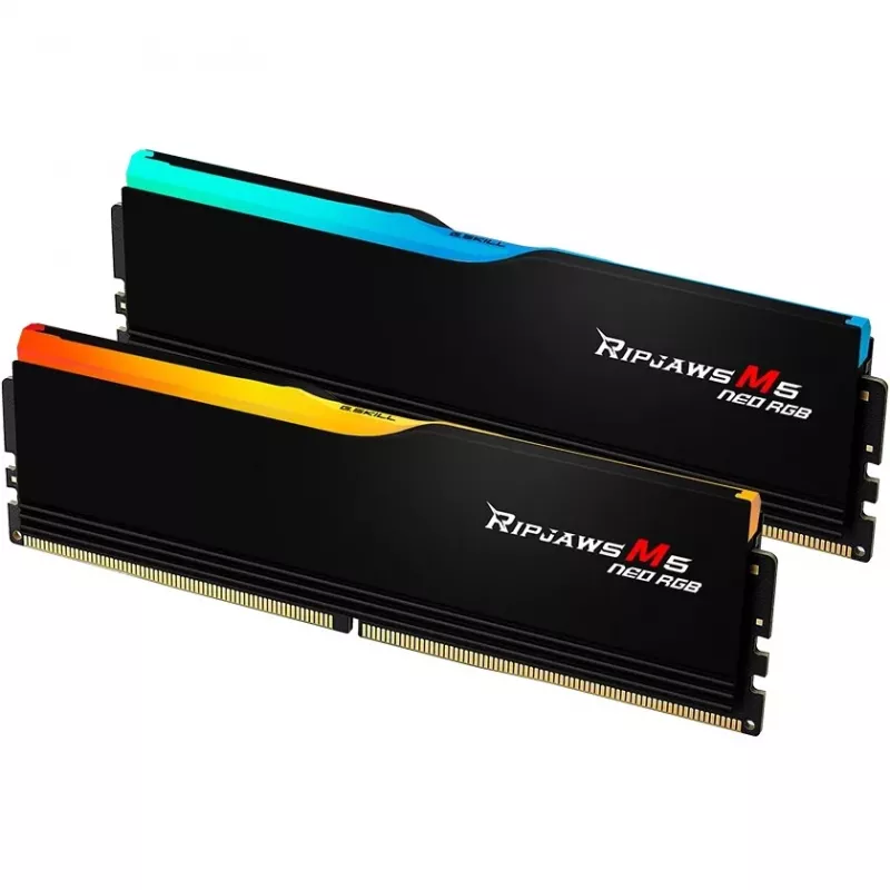 DIMM 64 GB DDR5-6000 (2x 32 GB) Dual-Kit, pamięć czarna, F5-6000J3238G32GX2-RM5NRK, Ripjaws M5 Neo, AMD EXPO