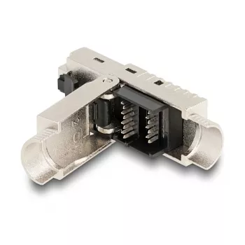 DeLOCK wtyczka RJ45 do montażu w terenie Kat.6A z dławnicą kablową i osłoną przeciwpyłową