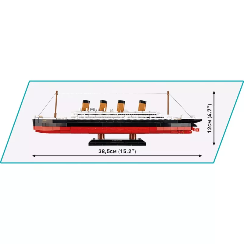 Zestaw konstrukcyjny Cobi model R.M.S. Titanic 593 elementy COBI-1680 — klocki do budowy modelu w skali