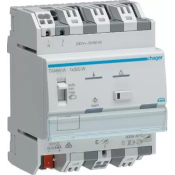 HAGER TXA661A Dimmer KNX easy, 1 kanał 300W, uniwersalny (TXA661A)