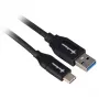 Sharkoon USB 3.2 Gen 2 kabel USB-A Plug> USB-C czarny 1 Metr - Kabel - Cyfrowy/Dane