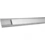 Hager koryto podłogowe z anodyzowanego aluminium, 18 x 125 mm, odporne na nadepnięcie, długość: 2,0 m odporne na nadepnięcie koryto podłogowe do prowadzenia do 8 kabli o średnicy 11 mm (AKA181250E)