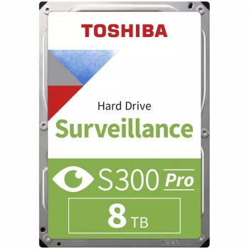 Toshiba S300 Pro Surveillance wewnętrzny dysk twardy 8 TB 7200 RPM 512 MB 3.5 Serial ATA III