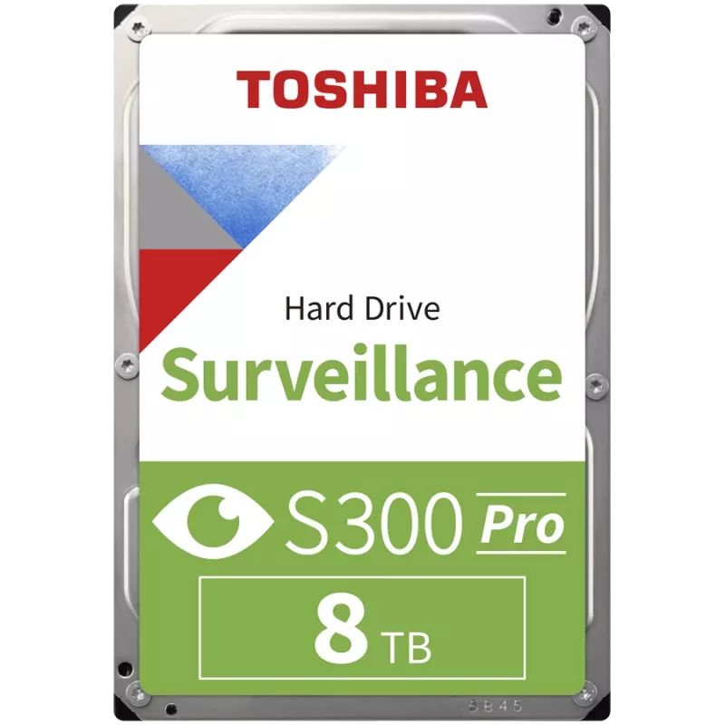 Toshiba S300 Pro Surveillance wewnętrzny dysk twardy 8 TB 7200 RPM 512 MB 3.5 Serial ATA III