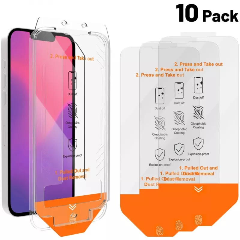 Glass Service KIT+ANTI-DUST IPHONE16E/14/13/13PRO 10-zestaw