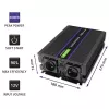 Przetwornica napięcia QOLTEC Monolith 3000 MS Wave, 12V→230V, 1500/3000W, z USB