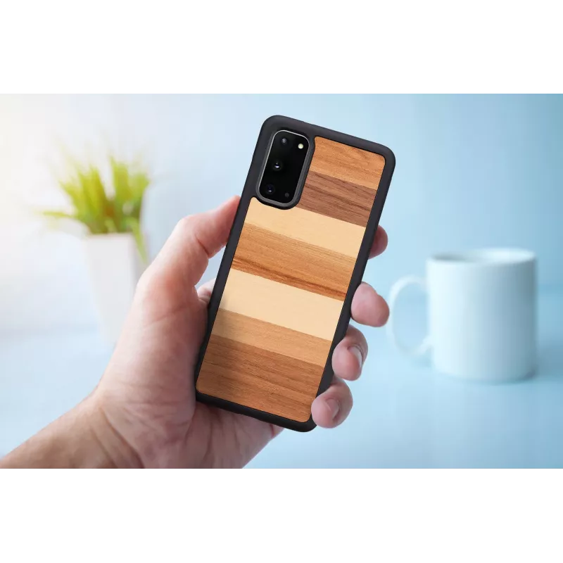 Etui na telefon man and wood Galaxy S20 czarne — ochronna obudowa na plecki do Samsung Galaxy S20
