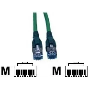 TE Connectivity AMP - Kabel krosowy - RJ-45 (M) do RJ-45 (M) - 3 m - SFTP - CAT 6 - Bezhalogenowy - Zielony (0-1711735-3)