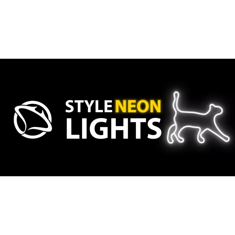 Dekoracyjne światło w stylu neonu MANTA SNL70WH Style Neon Lights CAT 2 białe 70 cm