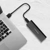 Obudowa SSD QOLTEC 50312 Czarna dla pojedynczego dysku M.2 SATA, USB Type-C (USB 2.0 / 3.2 Gen 1)