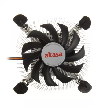 Cooler Akasa AK-CC7122BP01 Processor Cooling System 7.5 cm Aluminium niebieski