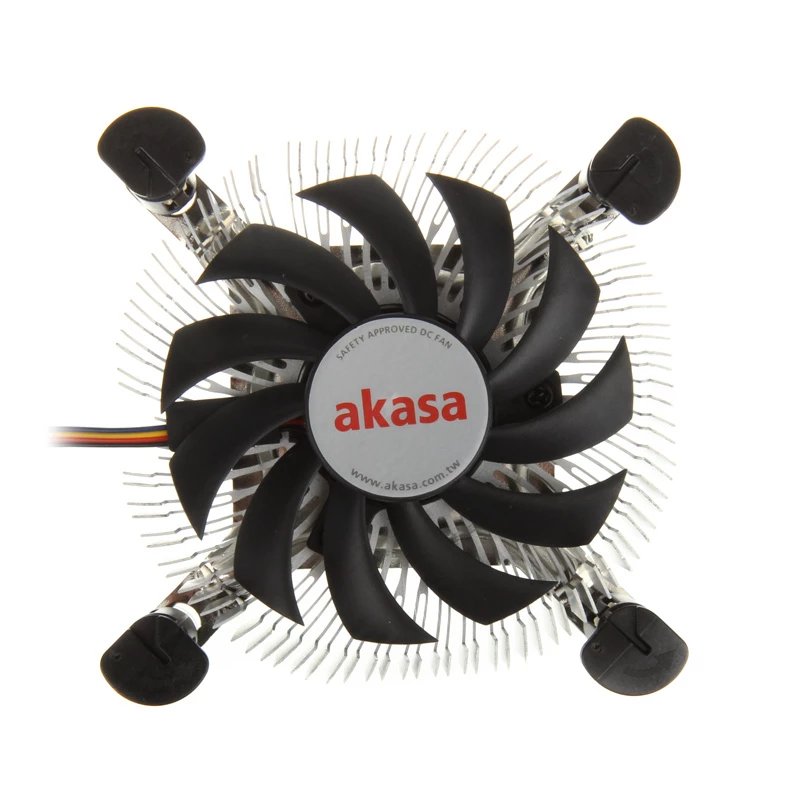 Cooler Akasa AK-CC7122BP01 Processor Cooling System 7.5 cm Aluminium niebieski