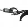 Ansmann Magnetisches Kabel USB-A oder USB-C auf Lightning - Kabel - Digital/Daten