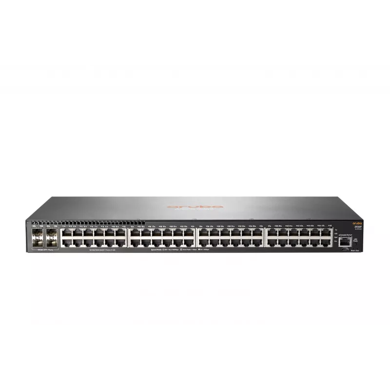 HPE - Aruba Series - Switch - 2930F 48G 4SFP+ - L3 - zarządzany - 48 x 10/100/1000 + 4 x 1 Gigabit/10 Gigabit SFP+ (Uplink) - montaż w szafie