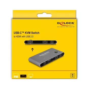 Przełącznik KVM DeLOCK 11486 USB HDMI 8K Ultra HD 144 Hz