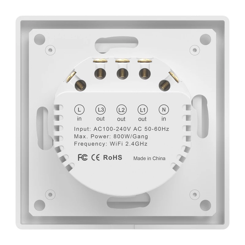 Dotykowy włącznik światła WiFi Avatto TS20-EU-W3 2-gang 220V