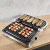 Elektryczny grill kontaktowy Tefal OptiGrill+ XL stal nierdzewna — duża pojemność, automatyczne programy gotowania