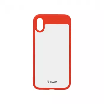 Cover Tellur iPhone X TLL121623 czerwony Transparent