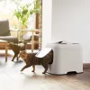 Kuweta kryta Rotho BIALA Beżowa 395×510×443 mm, plastikowa z łopatką