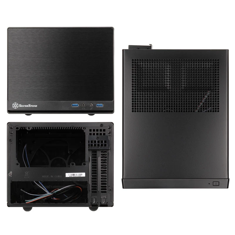 SilverStone SUGO 13 - Desktop - Mini-DTX - bez zasilacza (AT / PS/2) - Czarny - USB/Audio (SST-SG13B-Q)