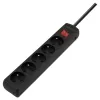 Listwa zasilająca SAVIO LZ-17 — 5 gniazd, kabel 3 m, gniazda z uziemieniem