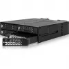 ICY DOCK - ToughArmor MB720MK-B V3 - 4x PCIe 4.0 M.2 NVMe do 4x OCuLink w 1x 5,25-calowej zatoce mobilnej ramce metal czarny z zamkiem na klucz (kompatybilny z trybem tri-mode)