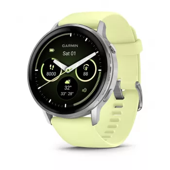 Garmin Venu 010-03014-02 smartwatch / zegarek sportowy 3.56 cm (1.4 inch) AMOLED 45 mm Cyfrowy 454 x 454 pikseli Dotykowy Srebrny Wi-Fi GPS (satelitarny)