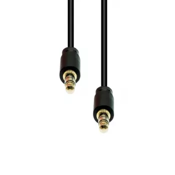Cienki kabel 3-pinowy M-M ProXtend M3S-015, 1,5 m, czarny
