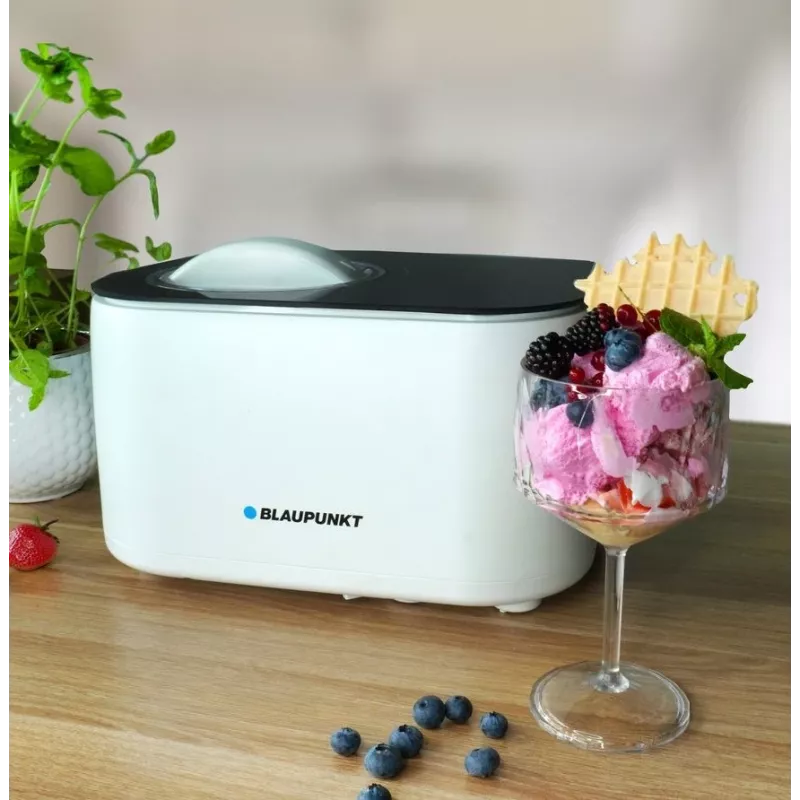 Maszynka do lodów BLAUPUNKT ICM401 — automatyczna, 1,5 l, obudowa ze stali nierdzewnej, 100 W, 220–240 V