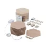 Nanoleaf | Elements Wood Look Hexagons Starter Kit (13 paneli) | Chłodna biel + Ciepła biel