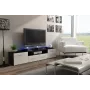 Cama stojak TV EVORA 200 wenge/biały połysk
