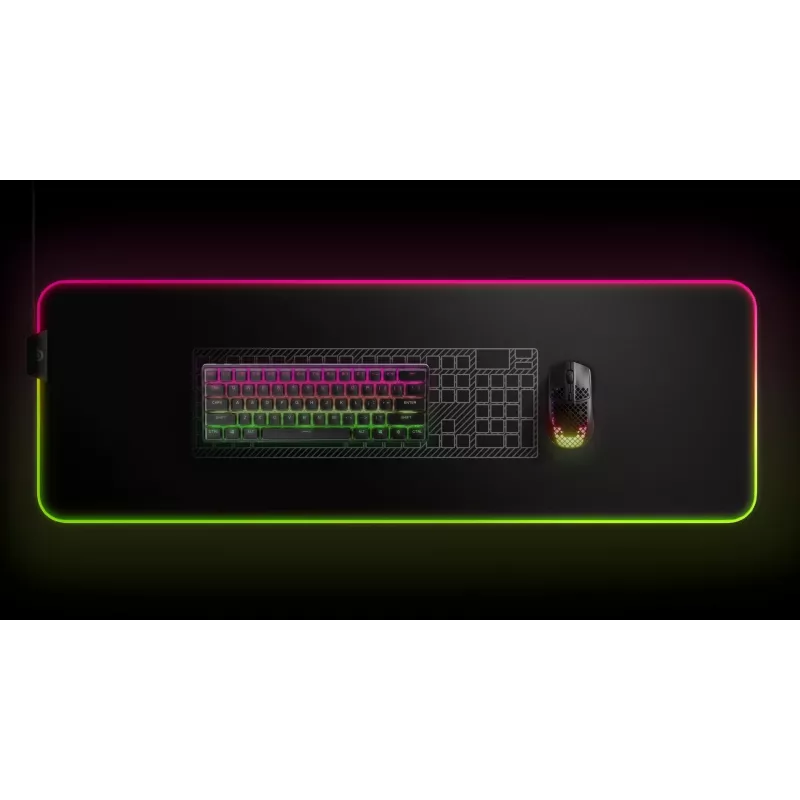 Mechaniczna klawiatura gamingowa STEELSERIES Apex Pro Mini Wireless — format 60%, USB + bezprzewodowa RF + Bluetooth, QWERTY US, czarna
