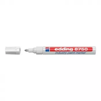 Marker Permanentny Edding 8750 Końcówka Okrągła Biały