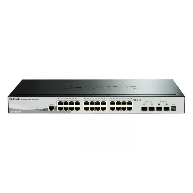 D-Link 52-portowy Gigabitowy Stackowalny Przełącznik Zarządzany POE z 4 x 10G SFP+