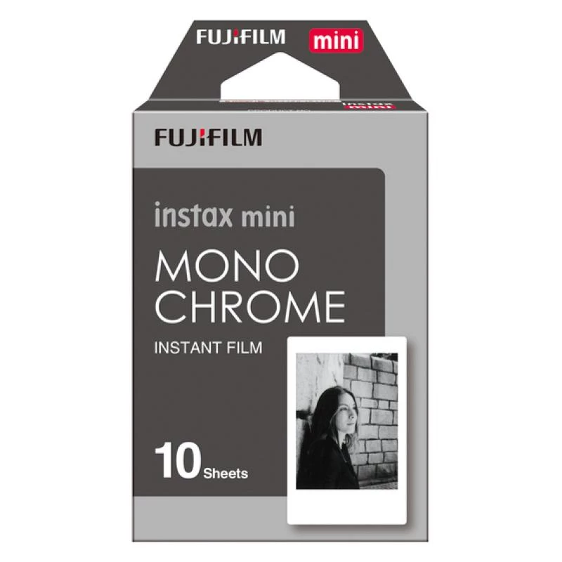 Fujifilm Instax Mini Monochrome - Czarno-biały film natychmiastowy - instax mini - ISO 800 - 10 ekspozycji