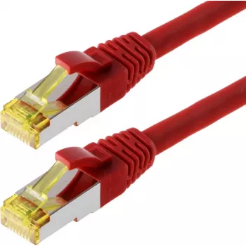 Kabel sieciowy Helos S/FTP (PIMF) CAT 6a 20 m Czerwony