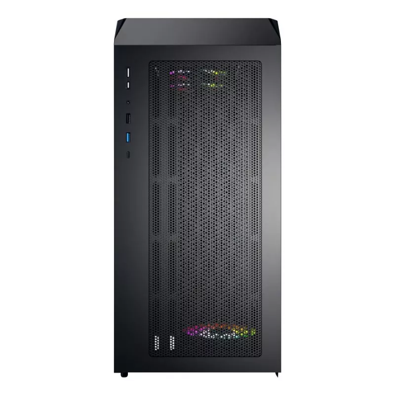 Montech X5M (B) Obudowa PC Micro Tower — Micro‑ATX/Mini‑ITX, 3x120mm przód, 1x120mm tył, obsługa zasilacza ATX, 2x3,5 cala + 4x2,5 cala, Czarna