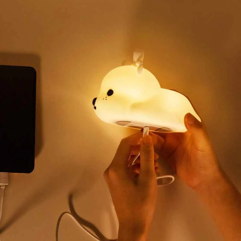 Lampka nocna Tellur TLL441161 Baby Deer LED o delikatnym świetle, kompaktowa lampka przyłóżkowa