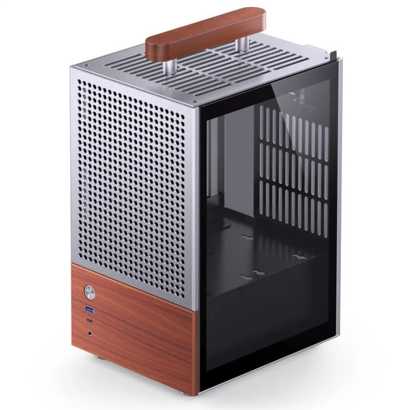 Obudowa PC Jonsbo T6, Mini-Tower, Mini-ITX, srebrna