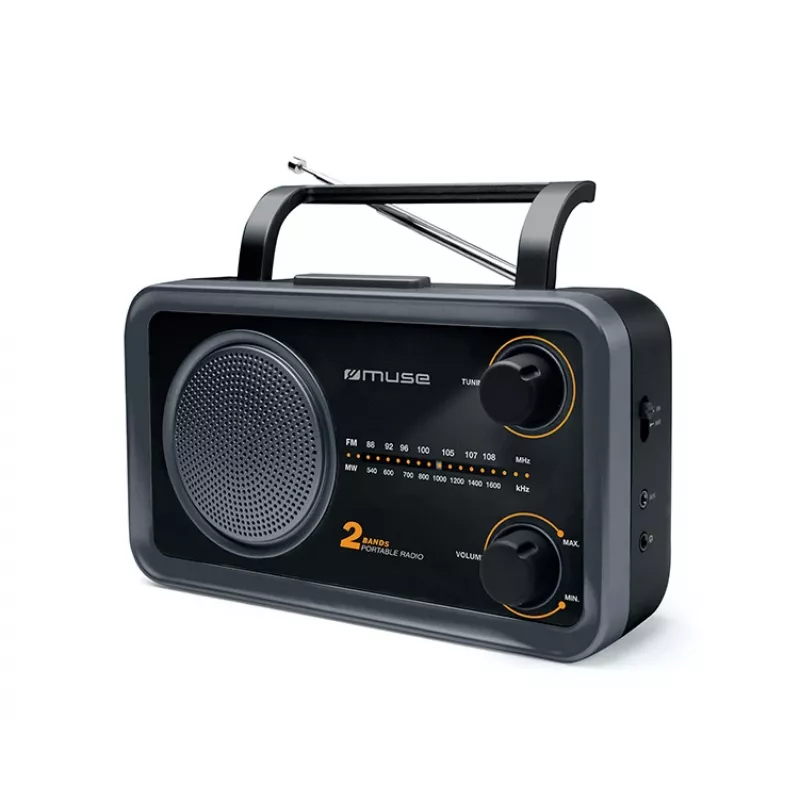Muse | Przenośne radio 2-pasmowe | M-06DS | AUX in | Szary