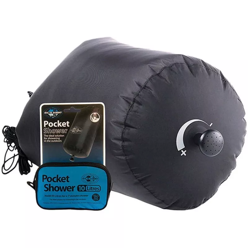 Przenośny prysznic kieszonkowy SEA TO SUMMIT APSHOWER/UNI/UNI — 10 L, wąż 6 m, nylon 70D, 120 g