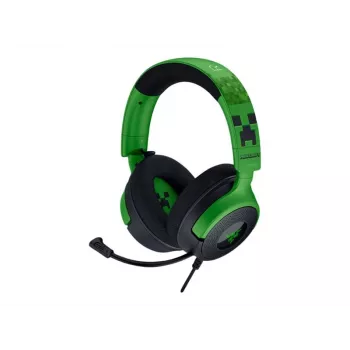 Przewodowy zestaw słuchawkowy dla graczy Razer Kraken V4 X — nauszne, 20–20000 Hz, kabel 1,8 m, 310 g, czarno-zielony