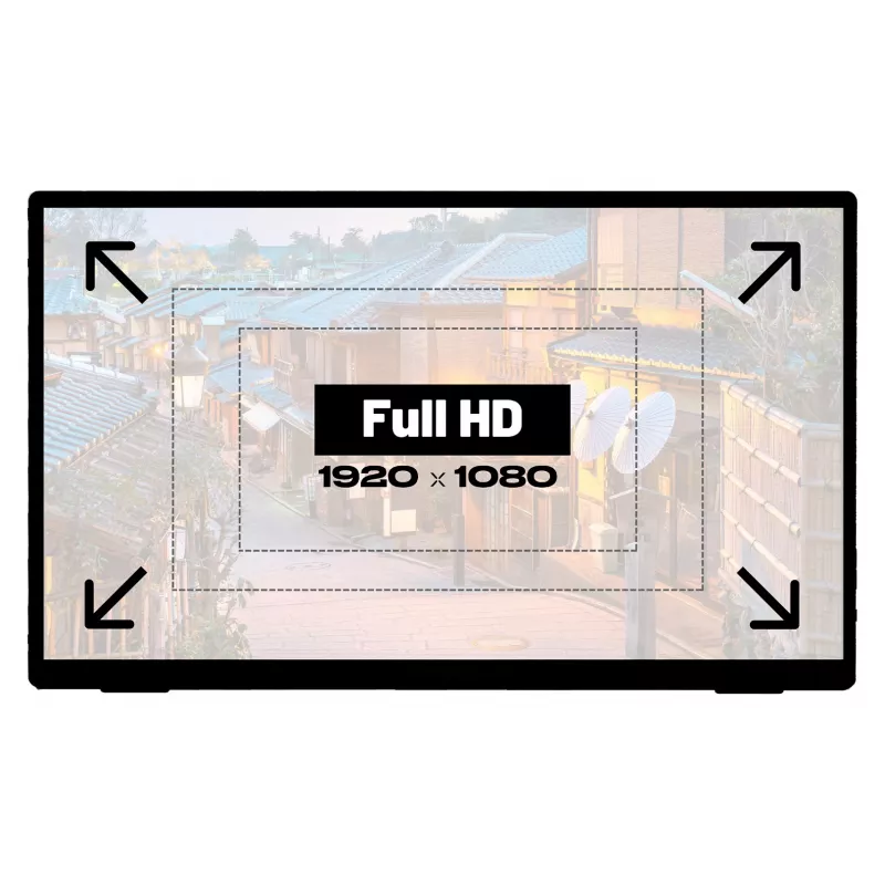 JAPANNEXT JN-MD-I156FHDR-T monitor komputerowy 39,6 cm (15,6 cala) 1920 x 1080 pikseli Full HD LED Dotykowy Szary