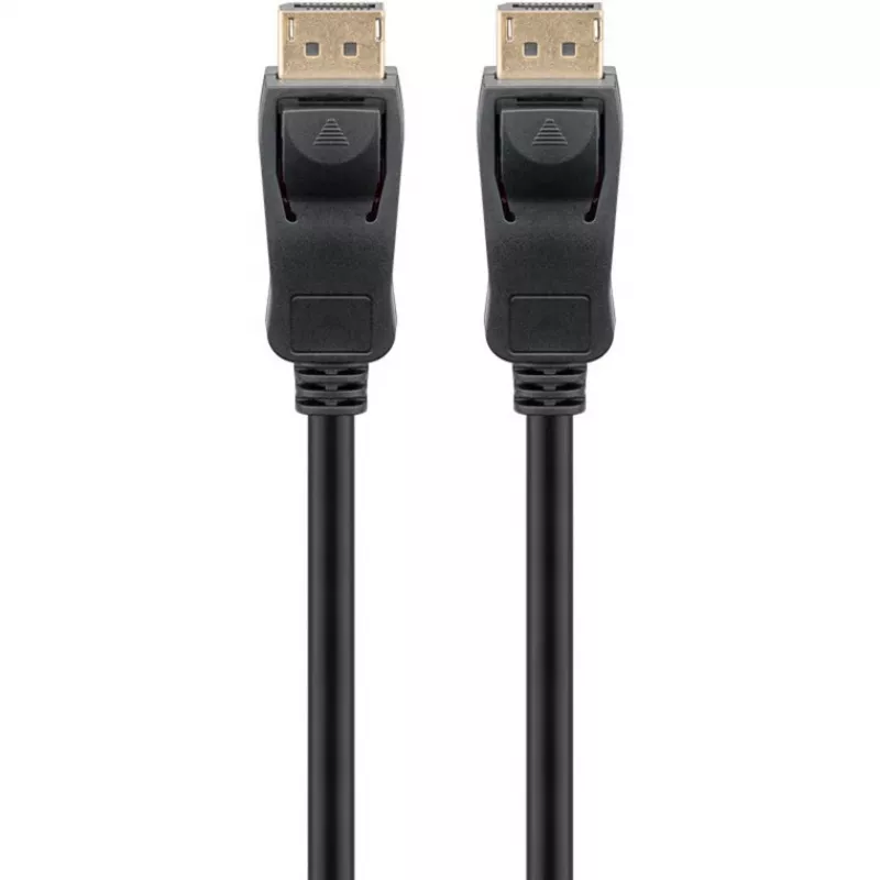 Essential kabel DisplayPort Plug > DisplayPort Plug, 8K / 120Hz (czarny, 1 Meter, 40 Gbit/s, DisplayPort 2.0 / 2.1)