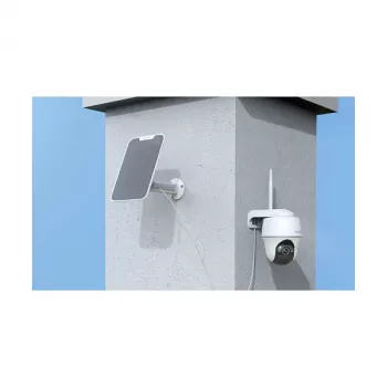 Kopułkowa kamera bezpieczeństwa IP Reolink B430 + solarna, 5 MP, bezprzewodowa, zasilana bateryjnie i słonecznie, montaż naścienny, wewnątrz/na zewnątrz, biała