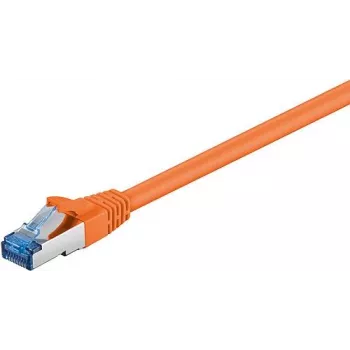 Wentronic Goobay CAT 6a kabel krosowy, S/FTP (PiMF), pomarańczowy, 7,5 m - LSZH bezhalogenowy, miedź (93851)