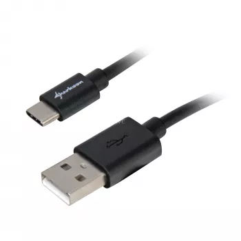 Kabel USB 2.0 A na USB-C Sharkoon 0,5 m, czarny