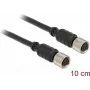 Kabel czujnikowy/aktuatora DeLOCK 12689 0,1 m M8 Czarny