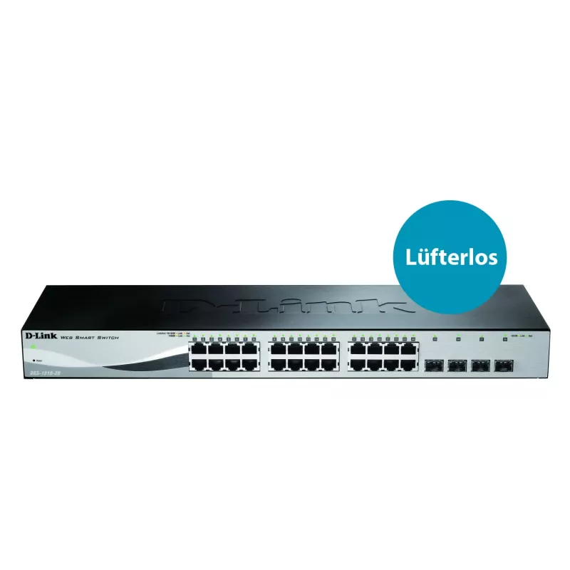 D-Link DGS-1210-28 Managed L2/L2+ 1U Czarny