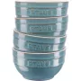 Staub Ceramique miski zestaw 0.7 L okrągły ceramiczny turkusowy 4 szt.